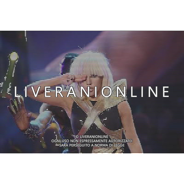 LADY GAGA TRASMISSIONE TV: \' QUELLI CHE IL CALCIO\' FOTO ANTONIO SORANO - AG. ALDO LIVERANI SAS