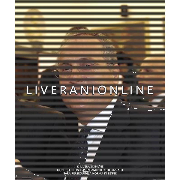 Roma - 21/04/2009 - Campidoglio Sala della Protomoteca - Conferenza stampa per la consegna della Coppa della finale di Champions League 2009 - nella foto: Il presidente della SS Lazio Claudio LOTITO ph. Corradetti / ag. Aldo Liverani Sas 