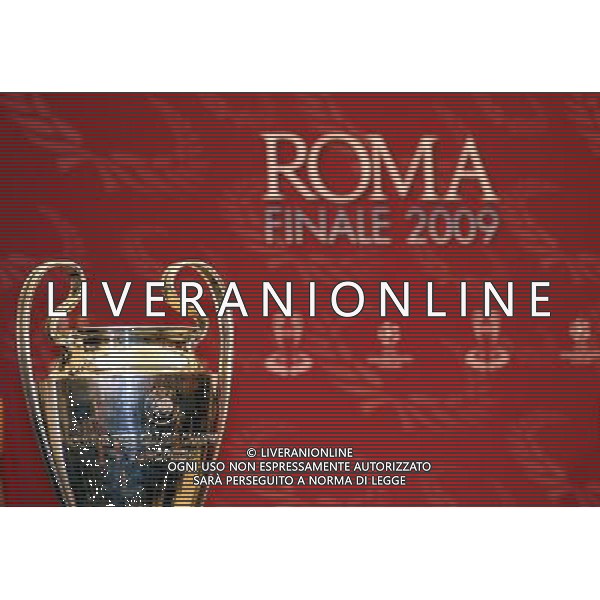Roma - 21/04/2009 - Campidoglio Sala della Protomoteca - Conferenza stampa per la consegna della Coppa della finale di Champions League 2009 - nella foto: La Coppa di Champions League ph. Corradetti / ag. Aldo Liverani Sas 