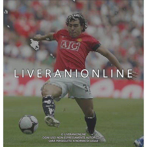 Carlos Tevez of Manchester United r: Manchester United vs Everton for the FA Cup Semifinal at Wembley Stadium in London on 18/04/2008. ph ag. aldo liverani sas only italy