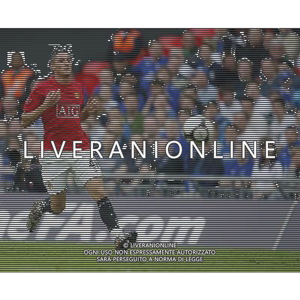 Federico Macheda of Manchester United: Manchester United vs Everton for the FA Cup Semifinal at Wembley Stadium in London on 18/04/2008. ph ag. aldo liverani sas only italy