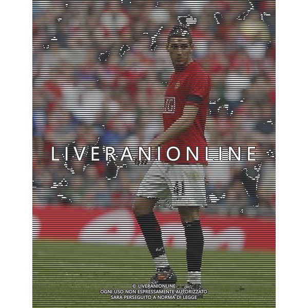 Federico Macheda of Manchester United: Manchester United vs Everton for the FA Cup Semifinal at Wembley Stadium in London on 18/04/2008. ph ag. aldo liverani sas only italy