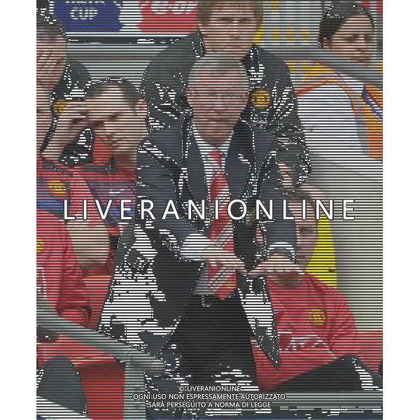 19/4/2009.WEMBLEY STADIUM.FA CUP SEMI FINAL.MANCHESTER UNITED V EVERTON.MANCHESTER UNITED ALEX FERGUSON ph ag. aldo liverani sas only italy