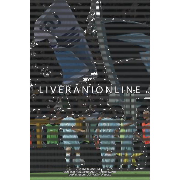 22-04-2009 Torino Sport Calcio Juventus Lazio Coppa Italia Tim 2008/2009 Nella foto: l\'esultanza dei giocatori della lazio dopo il gol di mauro zarate ph.viganti/ag ALDO LIVERANI sas