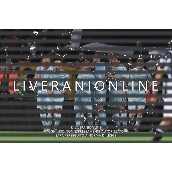22-04-2009 Torino Sport Calcio Juventus Lazio Coppa Italia Tim 2008/2009 Nella foto: l\'esultanza dei giocatori della lazio dopo il gol di mauro zarate ph.viganti/ag ALDO LIVERANI sas