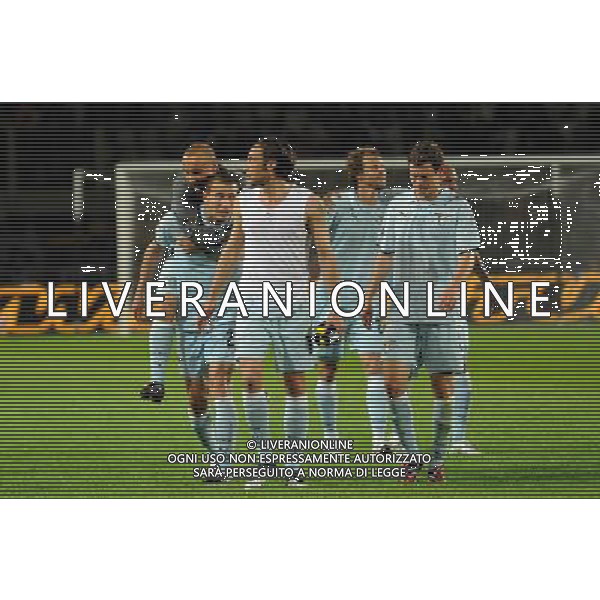 22-04-2009 Torino Sport Calcio Juventus Lazio Coppa Italia Tim 2008/2009 Nella foto: i giocatori della lazio festeggiano a fine gara ph.viganti/ag ALDO LIVERANI sas