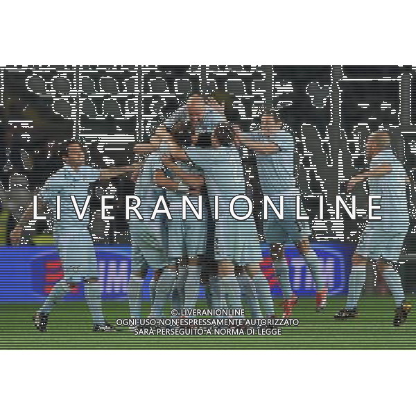22-04-2009 Torino Sport-Calcio Juventus Lazio Coppa Italia Tim 2008\2009 Nella foto: Esultanza della lazio dopo il gol di Aleksandar Kolarov ©Alessandro Falzone\ PressPhoto - ag. Aldo Liverani sas