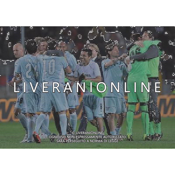 22-04-2009 Torino Sport-Calcio Juventus Lazio Coppa Italia Tim 2008\2009 Nella foto: Esultanza dei giocatori della lazio a fine gara ©Alessandro Falzone\ PressPhoto - ag. Aldo Liverani sas