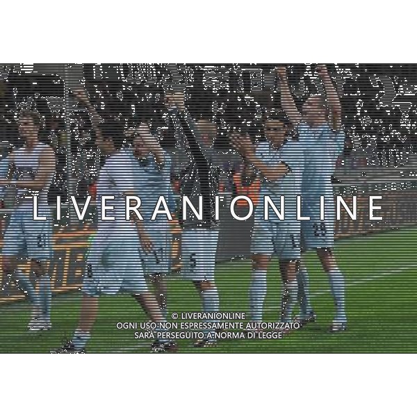 22-04-2009 Torino Sport Calcio Juventus Lazio Coppa Italia Tim 2008/2009 Nella foto: esultanza dei giocatorei della Lazio a fine partita ©Manuela Viganti/Press Photo - ag. Aldo Liverani sas