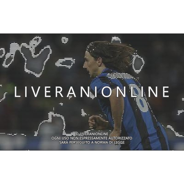 milano 23/04/2009 calcio sport coppa tim 2008/2009 semifinale di ritorno inter sampdoria nella foto: l\'esultanza di ibrahimovic zlatan dopo il gol ph.luzzani/ag aldo liverani sas