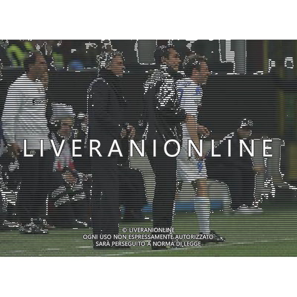 milano 23/04/2009 calcio sport coppa tim 2008/2009 semifinale di ritorno inter sampdoria nella foto: jose\' mourinho e cassano antonio ph.luzzani/ag aldo liverani sas