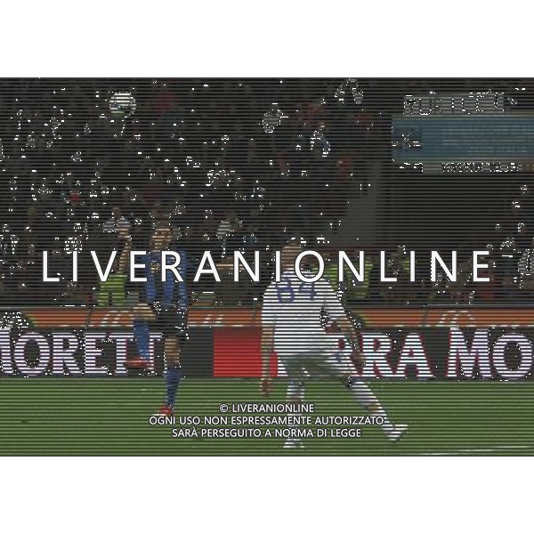 milano 23/04/2009 calcio sport coppa tim 2008/2009 semifinale di ritorno inter sampdoria nella foto: il palo di ibrahimovic zlatan ph.luzzani/ag aldo liverani sas