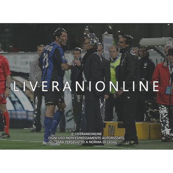 milano 23/04/2009 calcio sport coppa tim 2008/2009 semifinale di ritorno inter sampdoria nella foto: materazzi marco esce dal campo dopo l\'espulsione ph.luzzani/ag aldo liverani sas
