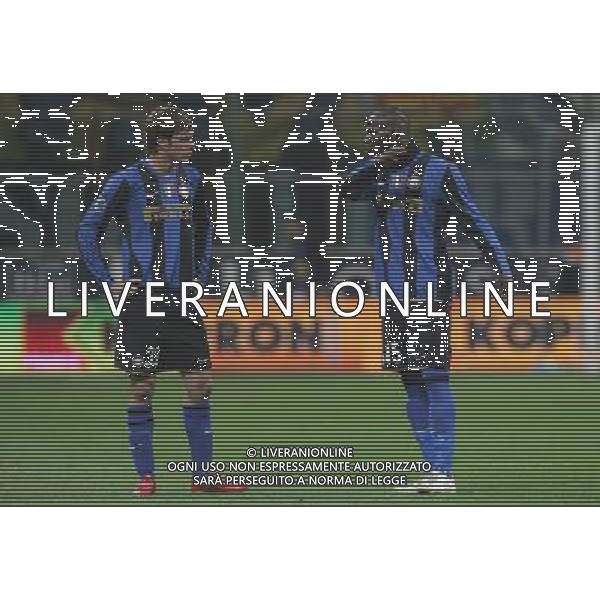 Milano 23-04-2009 coppa italia TIM CUP 2008/09 inter-sampdoria 1:0 nella foto mario balotelli e davide santon ph marco luzzani/ag aldo liverani s,a,s,