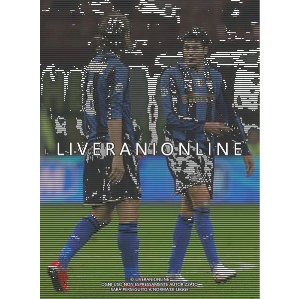 Milano 23-04-2009 coppa italia TIM CUP 2008/09 inter-sampdoria 1:0 nella foto zlatan ibrahimovic e julio cruz ph marco luzzani/ag aldo liverani s,a,s,