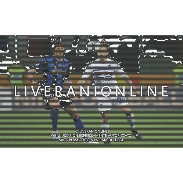 Milano 23-04-2009 coppa italia TIM CUP 2008/09 inter-sampdoria 1:0 nella foto antonio cassano e marco materazzi ph marco luzzani/ag aldo liverani s,a,s,