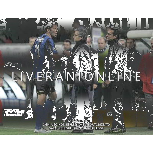 Milano 23-04-2009 coppa italia TIM CUP 2008/09 inter-sampdoria 1:0 nella foto marco materazzi esce dal campo dopo l\'espulsione ph marco luzzani/ag aldo liverani s,a,s,