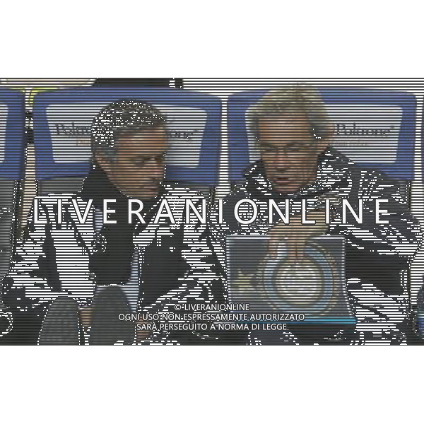 Milano 23-04-2009 coppa italia TIM CUP 2008/09 inter-sampdoria 1:0 nella foto jose\' mourinho giuseppe baresi ph marco luzzani/ag aldo liverani s,a,s,