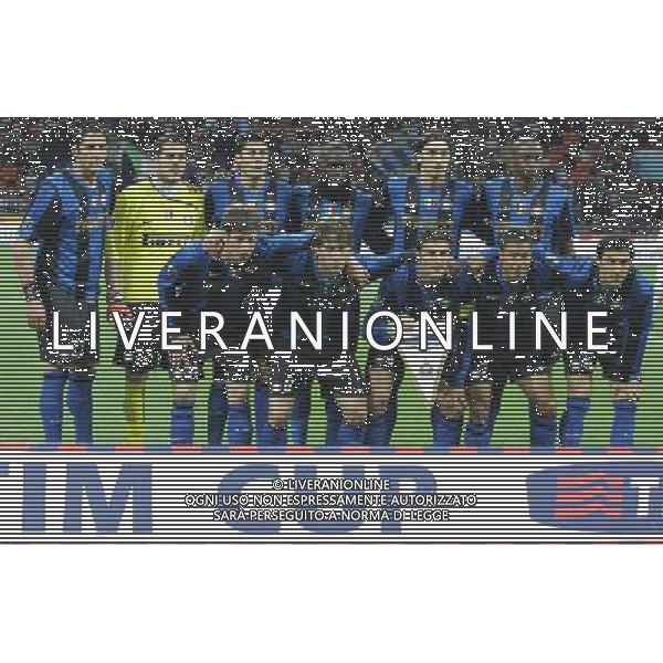 Milano 23-04-2009 coppa italia TIM CUP 2008/09 inter-sampdoria 1:0 nella foto formazione inter ph marco luzzani/ag aldo liverani s,a,s,