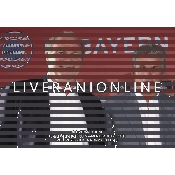 MONACO DI BAVIERA PRESENTAZIONE Jupp Heynckes 28/04/2009 NELLA FOTO Jupp Heynckes mit Uli Hoene§ Hoeness FOTOFIRO-AG ALDO LIVERANI ONLY ITALY
