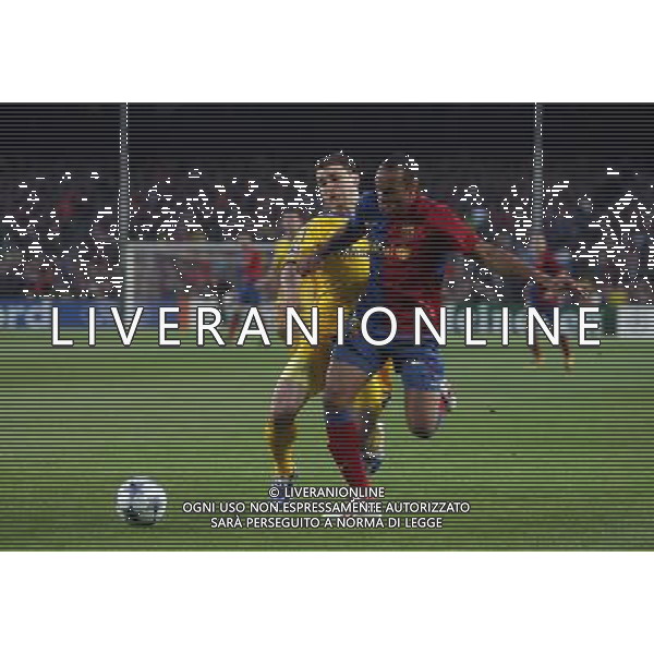 Barcellona - Chelsea, first leg for Champions League Semifinale andata Nou Camp 28/04/2009 nella foto Branislav Ivanovic e Thierry Henry Picture By Marcello Pozzetti/Agenzia Aldo Liverani - ITALY ONLY -