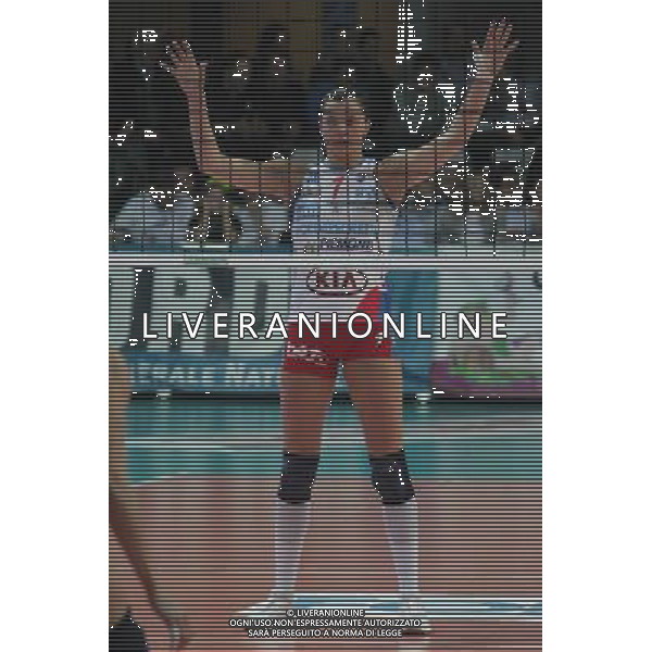 BERGAMO 29/04/2009 PALAZZETTO PALANORDA SPORT PALLAVOLO SERIE A1 FEMMINILE FOPPAPEDRETTI BERGAMO ASYSTEL NOVARA GARA 4 /SEMIFINALE NELLA FOTO: SERENA ORTOLANI PH.PASINETTI/AG.ALDO LIVERANI SAS