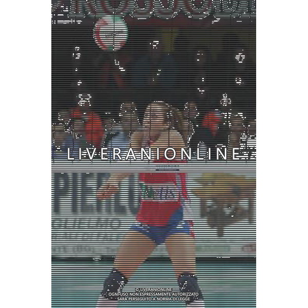 BERGAMO 29/04/2009 PALAZZETTO PALANORDA SPORT PALLAVOLO SERIE A1 FEMMINILE FOPPAPEDRETTI BERGAMO ASYSTEL NOVARA GARA 4 /SEMIFINALE NELLA FOTO: ENRICA MERLO PH.PASINETTI/AG.ALDO LIVERANI SAS