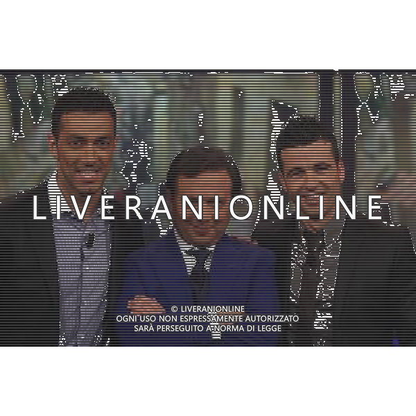 TRASMISSIONE TV: \' CHIAMBRETTI NIGHT\' NELLA FOTO: FABIO QUAGLIARELLA ( giocatore dell\'Udinese Calcio) - PIERO CHIAMBRETTI - ANTONIO DI NATALE ( giocatore dell\'Udinese Calcio) © ANTONIO SORANO - AG. ALDO LIVERANI SAS