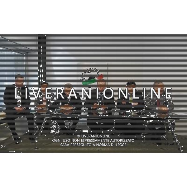 milano 30/4/2009 lega calcio via rosellini nella foto LUCA BENEDETTINI (presidente rimini), MAURIZIO RICCARDI ( a.d. piacenza) , MAURIZIO STIRPE (presidente frosinone) , GIANFRANCO ANDREOLETTI (presidente albinoleffe e vicepresidente lega calcio B), STEFANO FANTINEL ( presidente triestina) , e PIETRO CAMILLI (presidente grosseto ) foto romano/ag aldo liverani