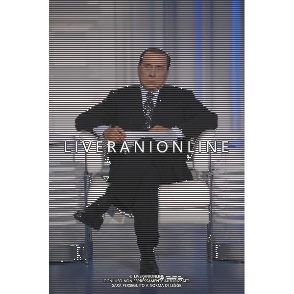 ROMA, 5 MAGGIO 2009 PORTA A PORTA: BERLUSCONI NELLA FOTO: SILVIO BERLUSCONI AGENZIA ALDO LIVERANI SAS