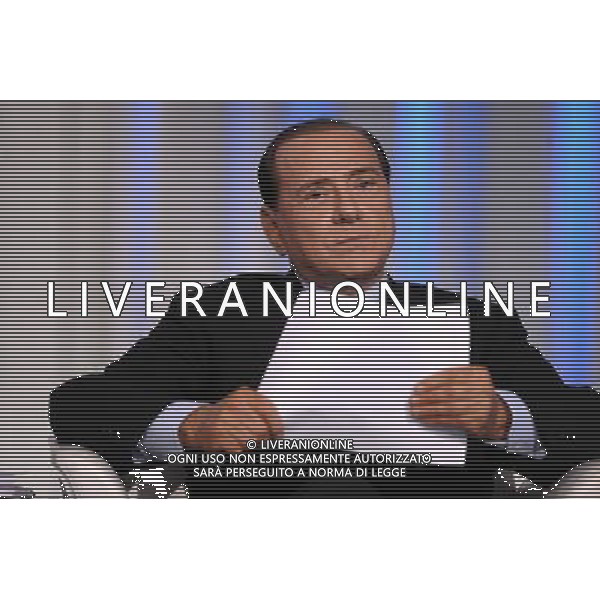 ROMA, 5 MAGGIO 2009 PORTA A PORTA: BERLUSCONI NELLA FOTO: SILVIO BERLUSCONI AGENZIA ALDO LIVERANI SAS