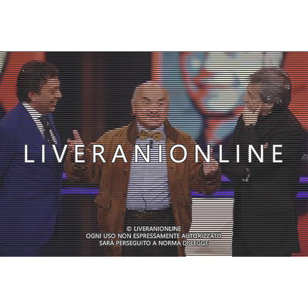 TRASMISSIONE TV: \' CHIAMBRETTI NIGHT\' NELLA FOTO: PIERO CHIAMBRETTI - NINO D\'ANGELO © ANTONIO SORANO - AG. ALDO LIVERANI SAS