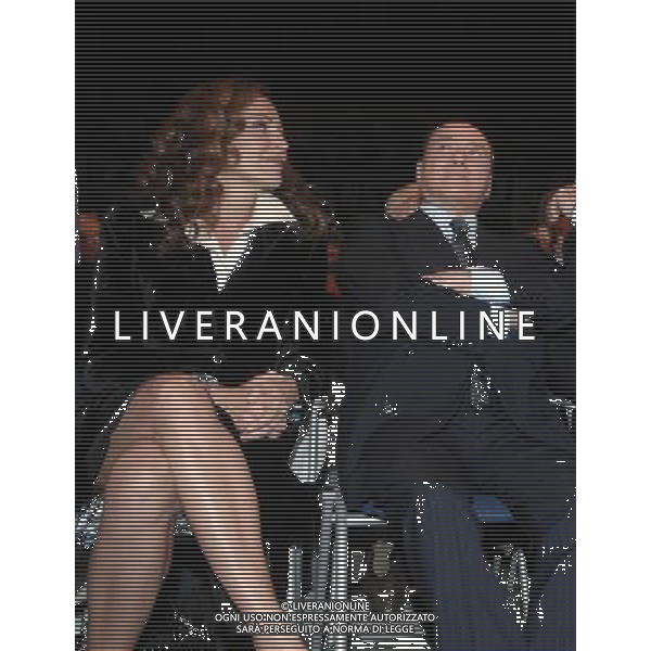 PALAZZO DEI CONGRESSI ROMA, 10 NOVEMBRE 2007 NELLA FOTO: DANIELA SANTANCHE\' E SILVIO BERLUSCONI PH AGENZIA ALDO LIVERANI SAS