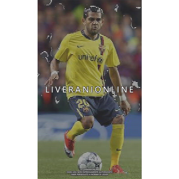 Barcelonas player Dani Alves during the semifinals second leg game between Chelsea FC and Barcelona FC in Stamford Bridge, London, Britain, 6 May 2009. © Talking Sport/Photoshot - Ag. Aldo Liverani sas ITALY ONLY