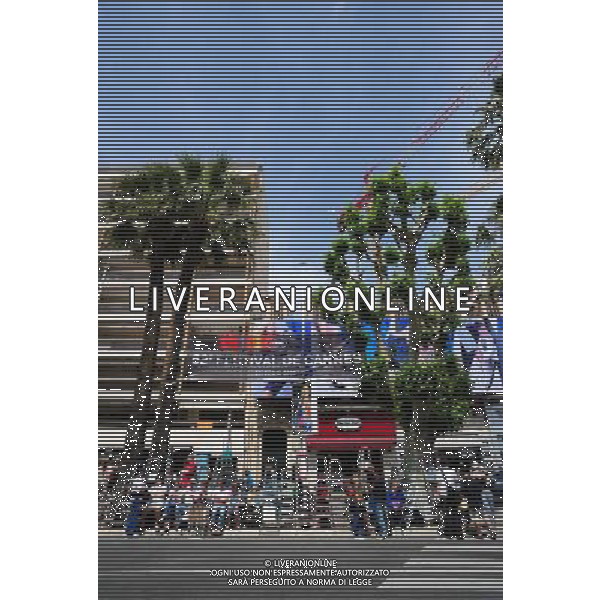 General Views of Cannes on the day before the opening of the 62nd Fesival de Cannes. Pictured: The Paparazzi secure their stepladders in the road outside the Festival de Palais. Cannes, France on Wednesday, May 13 2009. ©æIan Gavan/UPPA/Photoshot - Ag. Aldo Liverani sas ITALY ONLY