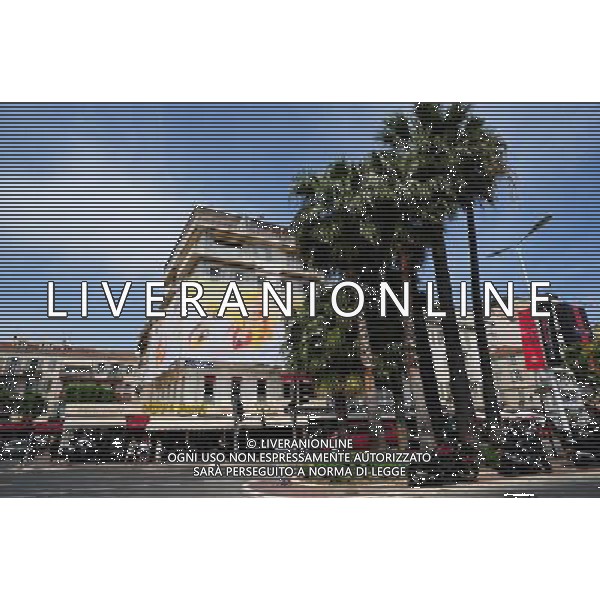 General Views of Cannes on the day before the opening of the 62nd Fesival de Cannes. Pictured: The front of the Festival de Palais with the poster for the 62nd Festival de Cannes. Cannes, France on Wednesday, May 13 2009. ©ÊIan Gavan/UPPA/Photoshot - Ag. Aldo Liverani sas ITALY ONLY
