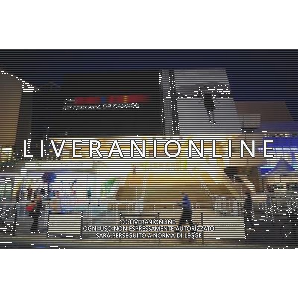 General Views of Cannes on the day before the opening of the 62nd Fesival de Cannes. Pictured: The front of the Festival de Palais with the poster for the 62nd Festival de Cannes Cannes, France on Wednesday, May 13 2009. ©ÊIan Gavan/UPPA/Photoshot - Ag. Aldo Liverani sas ITALY ONLY