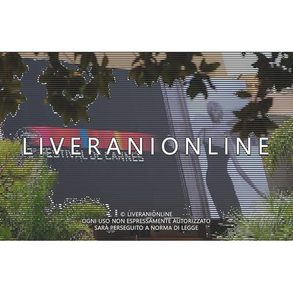General Views of Cannes on the day before the opening of the 62nd Fesival de Cannes. Pictured: The front of the Festival de Palais with the poster for the 62nd Festival de Cannes Cannes, France on Wednesday, May 13 2009. ©æIan Gavan/UPPA/Photoshot - Ag. Aldo Liverani sas ITALY ONLY