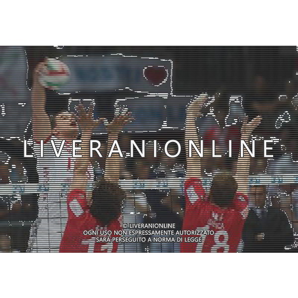 PIACENZA PALLAVOLO GARA 4 COPRA PIACENZA- ITAS TRENTO nella foto: RIAD GARCIA PIRES RIBEIRO dell\'ITAS TRENTO © FILIPPO VENEZIA - AG. ALDO LIVERANI SAS