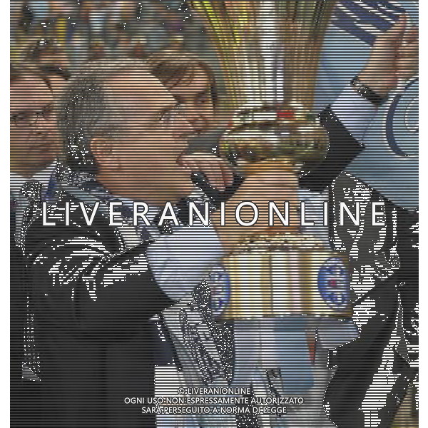 Roma - 13/05/2008 - Stadio Olimpico - TIM CUP 2008/2009 finale - Lazio vs Sampdoria - nella foto: il presidente lotito ph. Corradetti / ag. Aldo Liverani Sas 