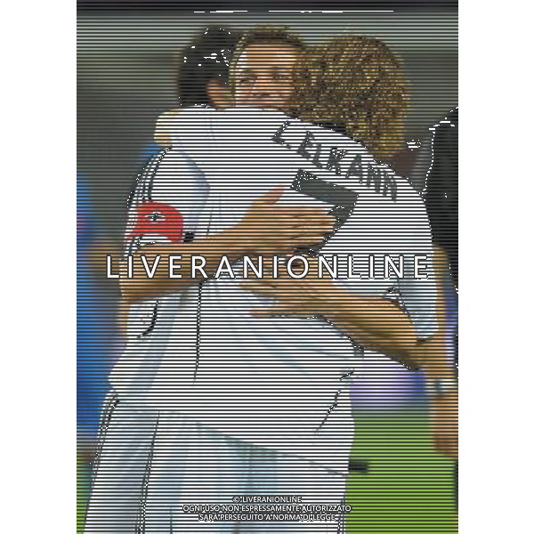 Partita del Cuore 2009 Torino - 18.05.2009 Nazionale Italiana Cantanti-Ale +10 Nella Foto:ALESSANDRO DEL PIERO ABBRACCIA LAPO ELKANN /Ph.Vitez-Ag. Aldo Liverani