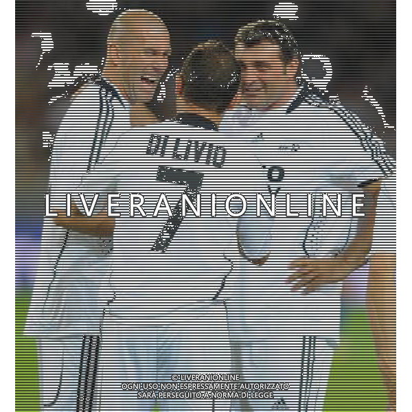 Partita del Cuore 2009 Torino - 18.05.2009 Nazionale Italiana Cantanti-Ale +10 Nella Foto: ZINEDINE ZIDANE CON DI LIVIO E ANGELO PERUZZI /Ph.Vitez-Ag. Aldo Liverani