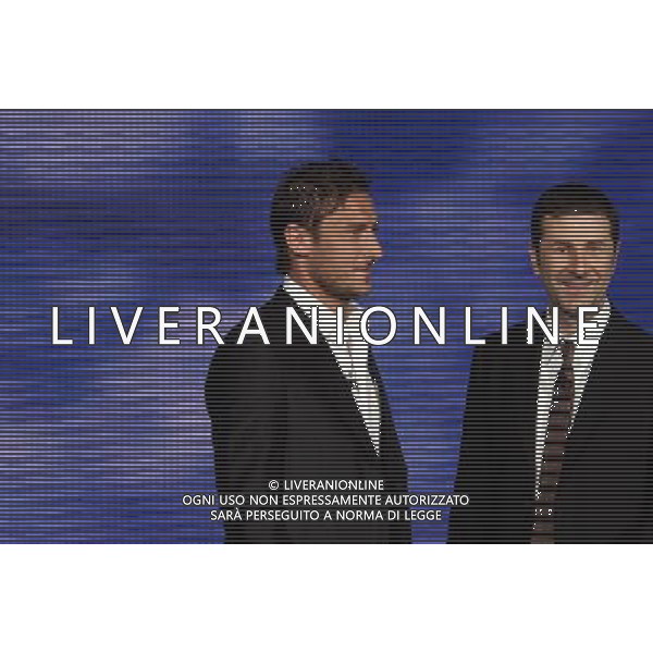 FRANCESCO TOTTI - FABIO FAZIO TRASMISSIONE TV: \' CHE TEMPO CHE FA\' FOTO ANTONIO SORANO - AG. ALDO LIVERANI SAS