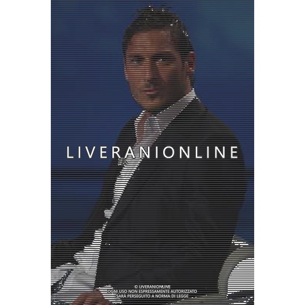FRANCESCO TOTTI TRASMISSIONE TV: \' CHE TEMPO CHE FA\' FOTO ANTONIO SORANO - AG. ALDO LIVERANI SAS