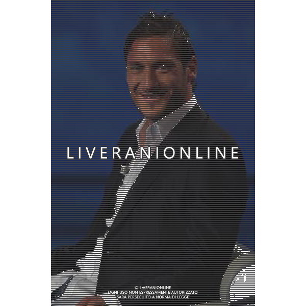 FRANCESCO TOTTI TRASMISSIONE TV: \' CHE TEMPO CHE FA\' FOTO ANTONIO SORANO - AG. ALDO LIVERANI SAS