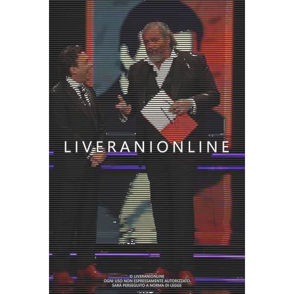 PIERO CHIAMBRETTI - DIEGO ABATANTUONO TRASMISSIONE TV: \' CHIAMBRETTI NIGHT\' - ULTIMA PUNTATA © ANTONIO SORANO - AG. ALDO LIVERANI SAS