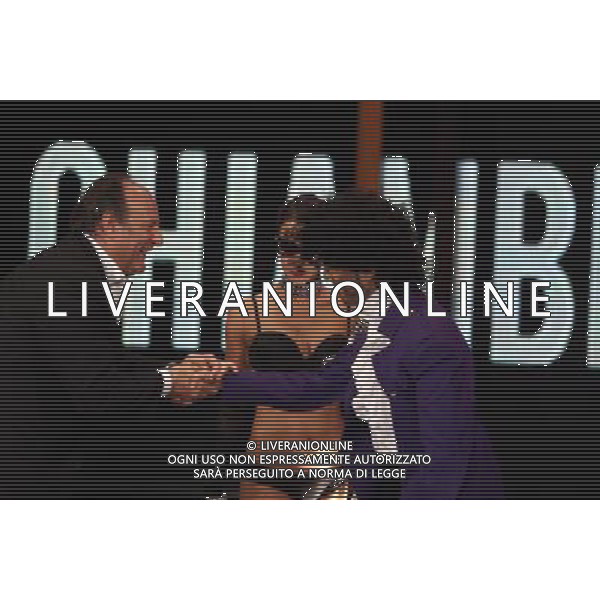 GERRY SCOTTI - JONATHAN KASHANIAN ( nelle vesti di Prince) TRASMISSIONE TV: \' CHIAMBRETTI NIGHT\' - ULTIMA PUNTATA © ANTONIO SORANO - AG. ALDO LIVERANI SAS