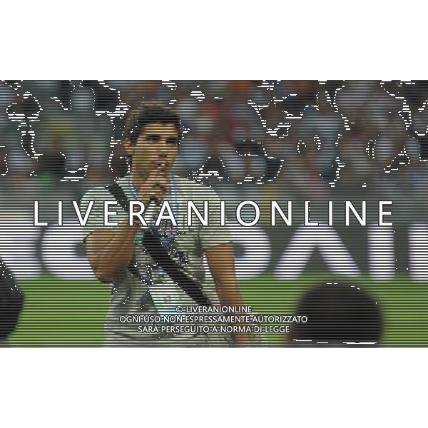 TORINO 18/5/2009 PARTITA DEL CUORE A FAVORE DEI TERREMOTATI D\' ABRUZZO NAZIONALE CANTANTI VS AMICI DI ALEX DEL PIERO NELLA FOTO FERDI BERISHA FOTO ROMANO/AG ALDO LIVERANI