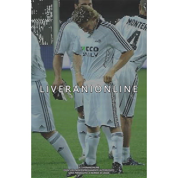 TORINO 18/5/2009 PARTITA DEL CUORE A FAVORE DEI TERREMOTATI D\' ABRUZZO NAZIONALE CANTANTI VS AMICI DI ALEX DEL PIERO NELLA FOTO LAPO ELKANN FOTO ROMANO/AG ALDO LIVERANI