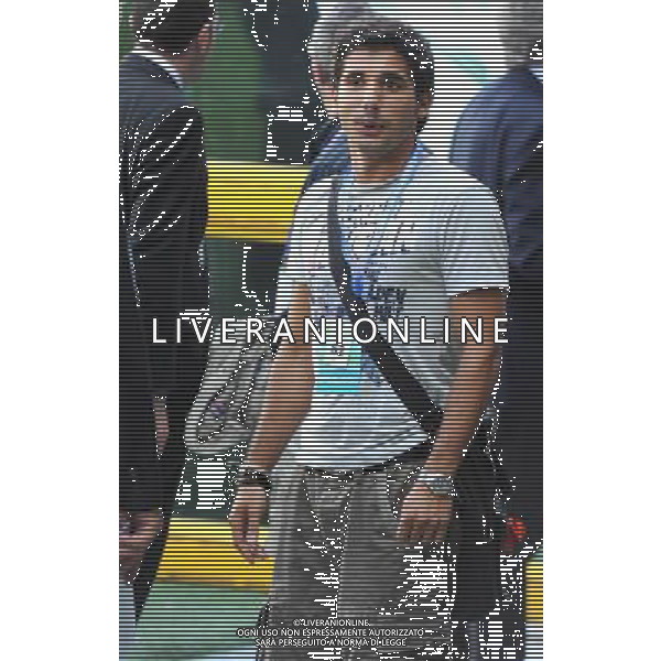 TORINO 18/5/2009 PARTITA DEL CUORE A FAVORE DEI TERREMOTATI D\' ABRUZZO NAZIONALE CANTANTI VS AMICI DI ALEX DEL PIERO NELLA FOTO FERDI BERISHA FOTO ROMANO/AG ALDO LIVERANI